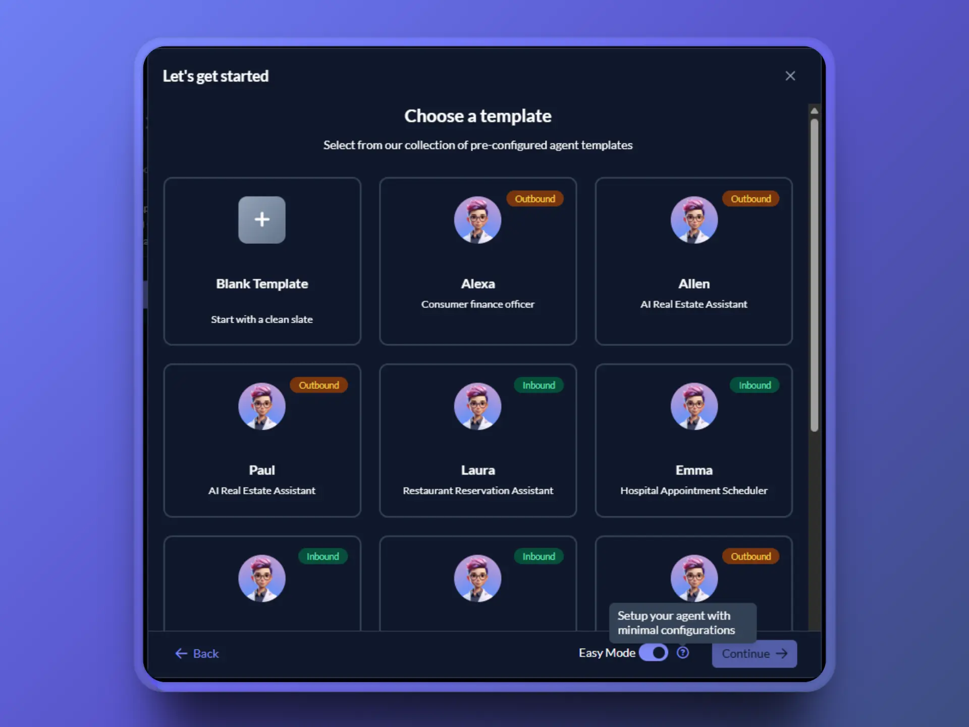 Step 1: Template Selection